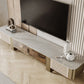 Modern Stone TV Stand Console Enclosed Storage TV Media Stand with Doors for Living Room Clearhalo 'furn' 'furn_tv_stands_entertainment_centers' 'Furniture' 'Living Room Furniture' 'TV Stands & Entertainment Centers' 'TV Stands & Media Storage Furniture' 'tv_stands_entertainment_centers' 6196411