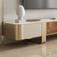 Modern Stone TV Stand Console Enclosed Storage TV Media Stand with Doors for Living Room Clearhalo 'furn' 'furn_tv_stands_entertainment_centers' 'Furniture' 'Living Room Furniture' 'TV Stands & Entertainment Centers' 'TV Stands & Media Storage Furniture' 'tv_stands_entertainment_centers' 6196414