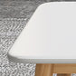 Supporto TV scandinavo da 16" con ripiani aperti, console multimediale TV con cassetti