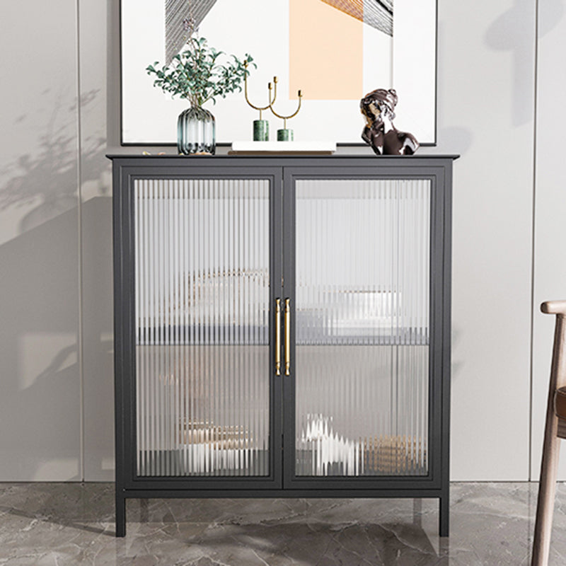 Glass Door Display Cabinet Industrial Storage Cabinet for Living Room Clearhalo 'Display & China Cabinets' 'display_china_cabinets' 'furn' 'furn_display_china_cabinets' 'Furniture' 'Kitchen & Dining Furniture' 6196691