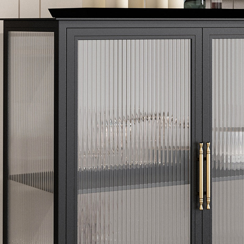 Glass Door Display Cabinet Industrial Storage Cabinet for Living Room Clearhalo 'Display & China Cabinets' 'display_china_cabinets' 'furn' 'furn_display_china_cabinets' 'Furniture' 'Kitchen & Dining Furniture' 6196697