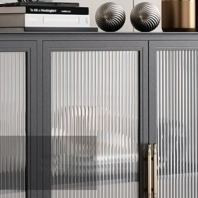 Glass Door Display Cabinet Industrial Storage Cabinet for Living Room Clearhalo 'Display & China Cabinets' 'display_china_cabinets' 'furn' 'furn_display_china_cabinets' 'Furniture' 'Kitchen & Dining Furniture' 6196699