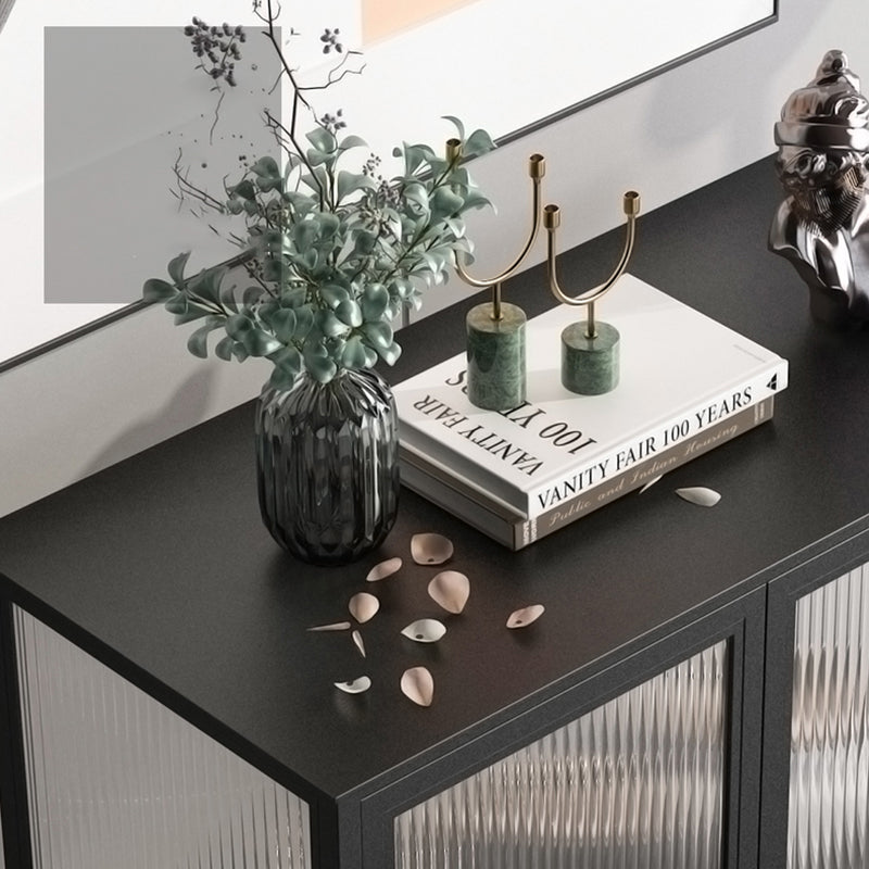 Glass Door Display Cabinet Industrial Storage Cabinet for Living Room Clearhalo 'Display & China Cabinets' 'display_china_cabinets' 'furn' 'furn_display_china_cabinets' 'Furniture' 'Kitchen & Dining Furniture' 6196702