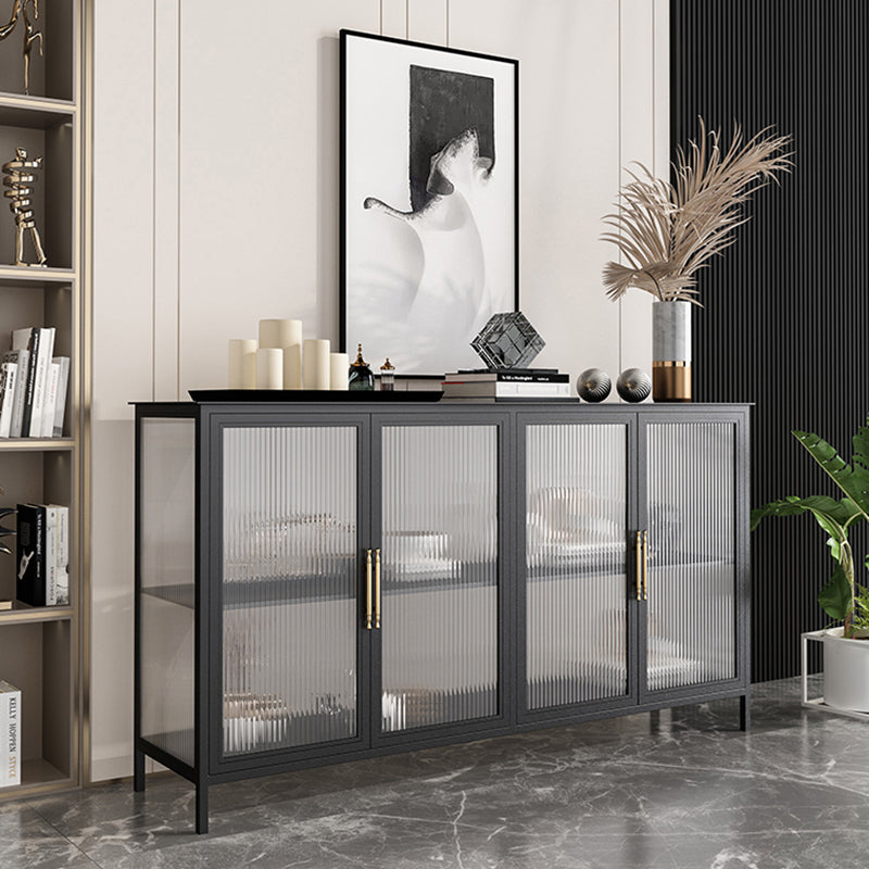 Glass Door Display Cabinet Industrial Storage Cabinet for Living Room Clearhalo 'Display & China Cabinets' 'display_china_cabinets' 'furn' 'furn_display_china_cabinets' 'Furniture' 'Kitchen & Dining Furniture' 6196704