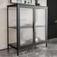 Glass Door Display Cabinet Industrial Storage Cabinet for Living Room Clearhalo 'Display & China Cabinets' 'display_china_cabinets' 'furn' 'furn_display_china_cabinets' 'Furniture' 'Kitchen & Dining Furniture' 6196708