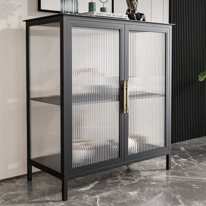 Glass Door Display Cabinet Industrial Storage Cabinet for Living Room Clearhalo 'Display & China Cabinets' 'display_china_cabinets' 'furn' 'furn_display_china_cabinets' 'Furniture' 'Kitchen & Dining Furniture' 6196708