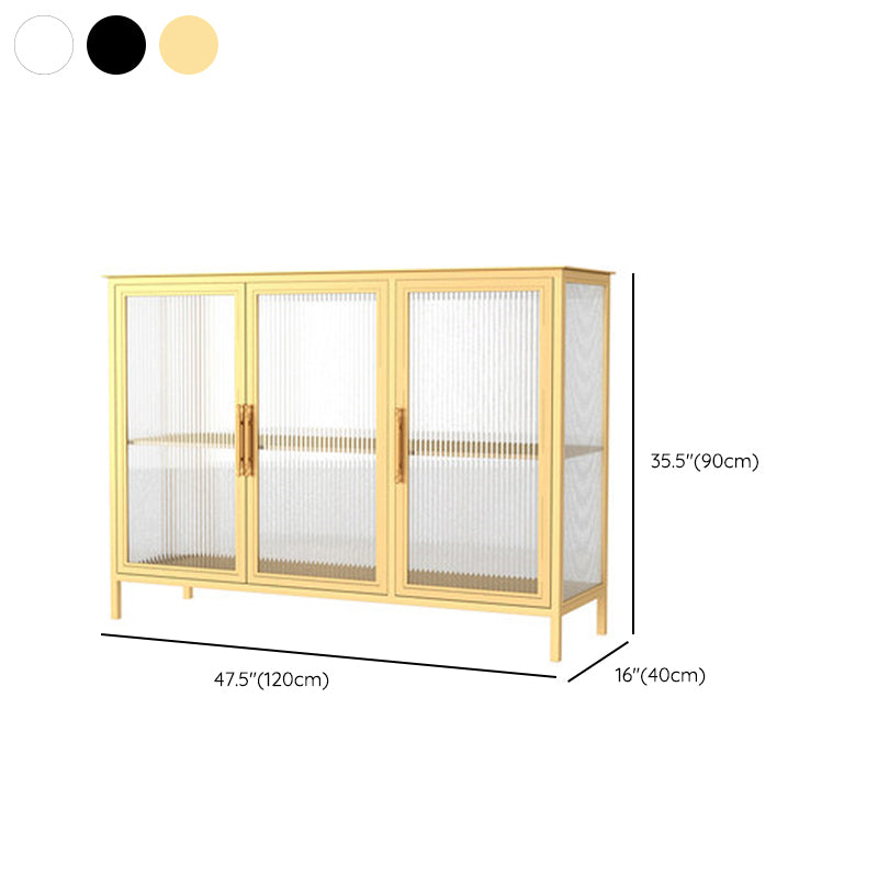 Glass Door Display Cabinet Industrial Storage Cabinet for Living Room Clearhalo 'Display & China Cabinets' 'display_china_cabinets' 'furn' 'furn_display_china_cabinets' 'Furniture' 'Kitchen & Dining Furniture' 6196710