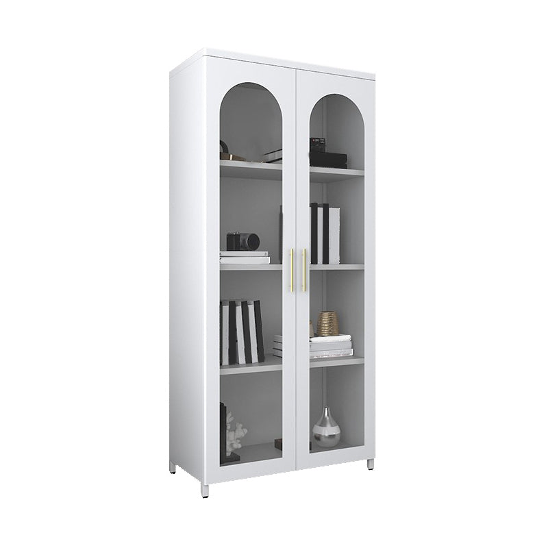 Mobile moderno mobile in metallo porte in vetro armadio a buffet per camera da letto