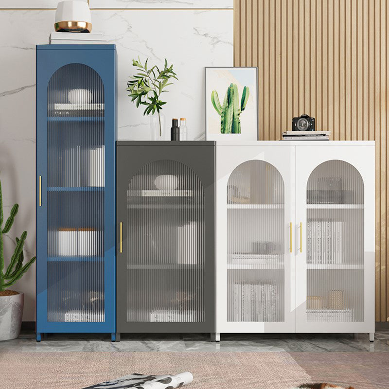 Mobile moderno mobile in metallo porte in vetro armadio a buffet per camera da letto