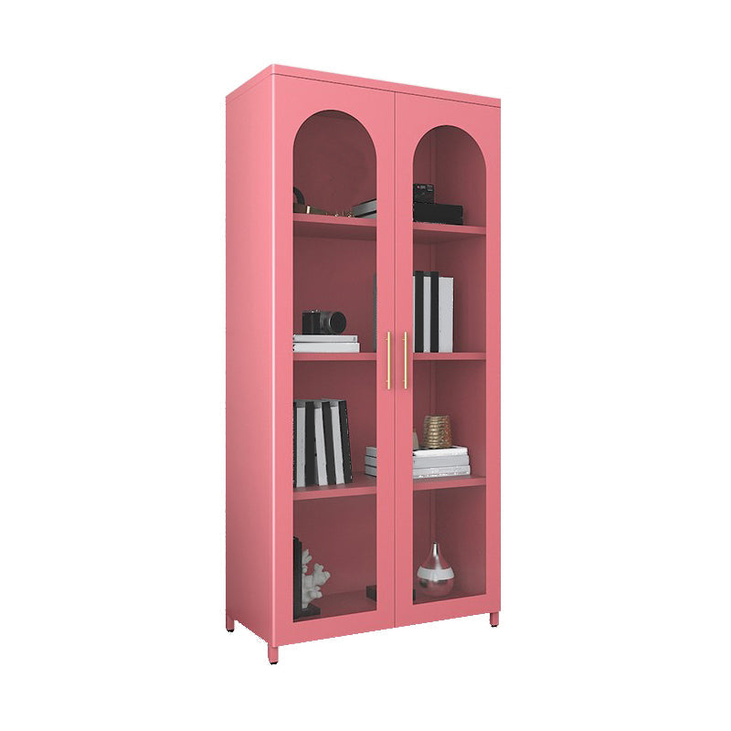 Mobile moderno mobile in metallo porte in vetro armadio a buffet per camera da letto