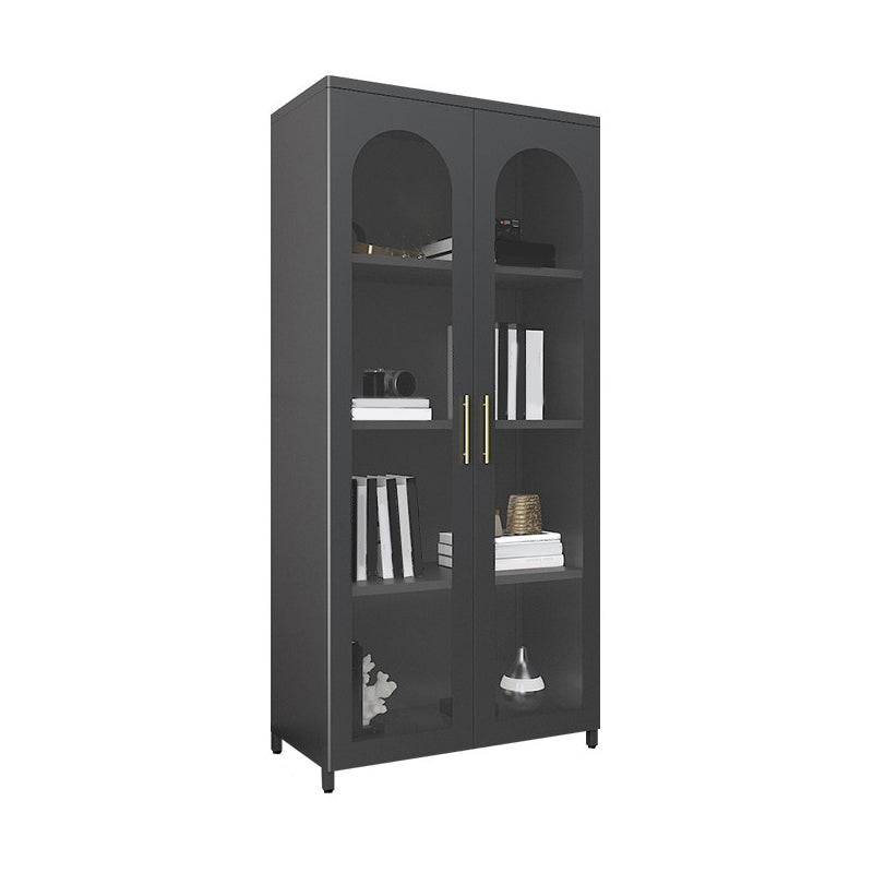 Mobile moderno mobile in metallo porte in vetro armadio a buffet per camera da letto