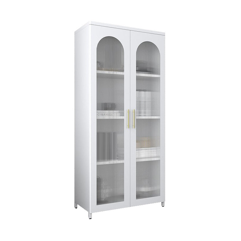 Mobile moderno mobile in metallo porte in vetro armadio a buffet per camera da letto