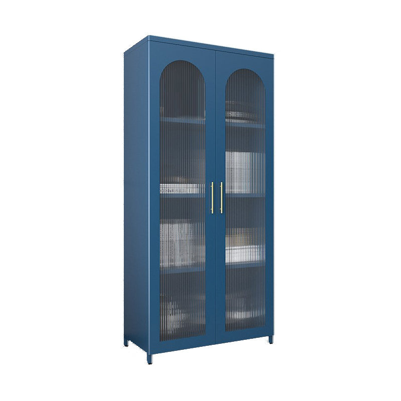 Mobile moderno mobile in metallo porte in vetro armadio a buffet per camera da letto