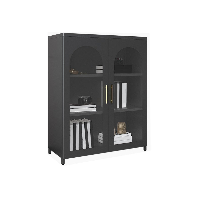 Mobile moderno mobile in metallo porte in vetro armadio a buffet per camera da letto