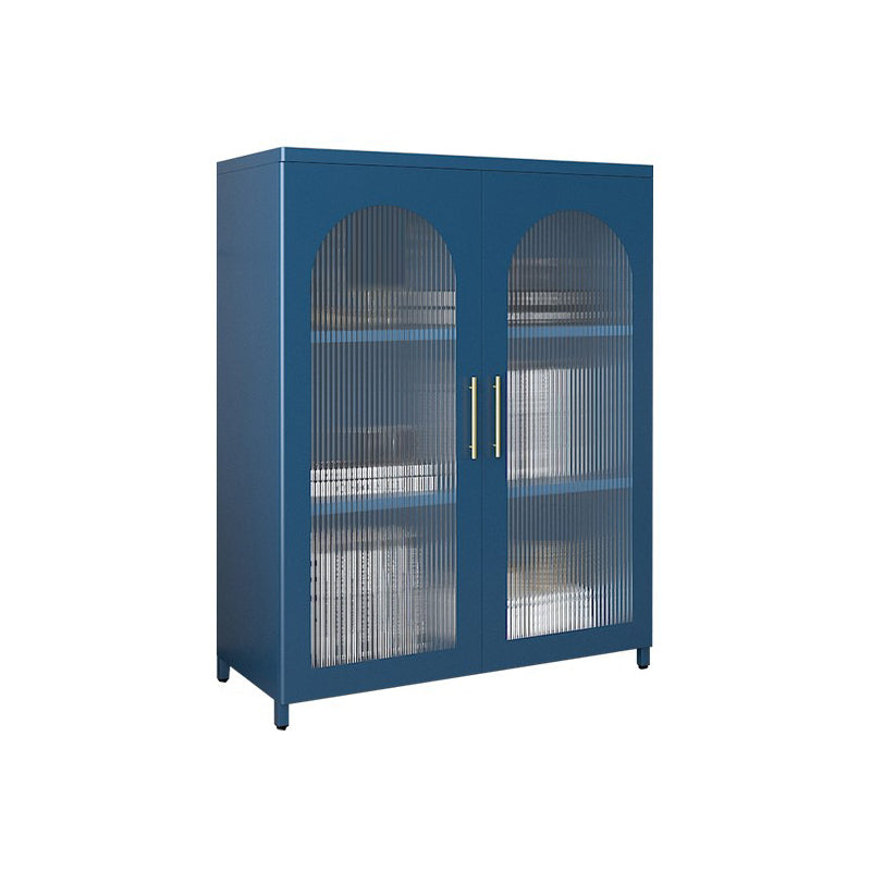 Mobile moderno mobile in metallo porte in vetro armadio a buffet per camera da letto