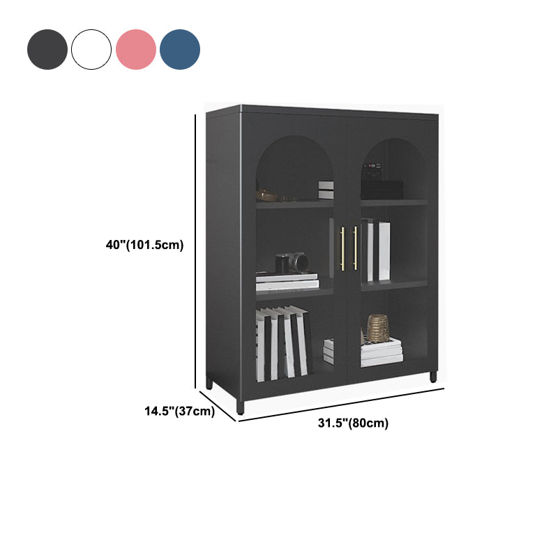 Mobile moderno mobile in metallo porte in vetro armadio a buffet per camera da letto