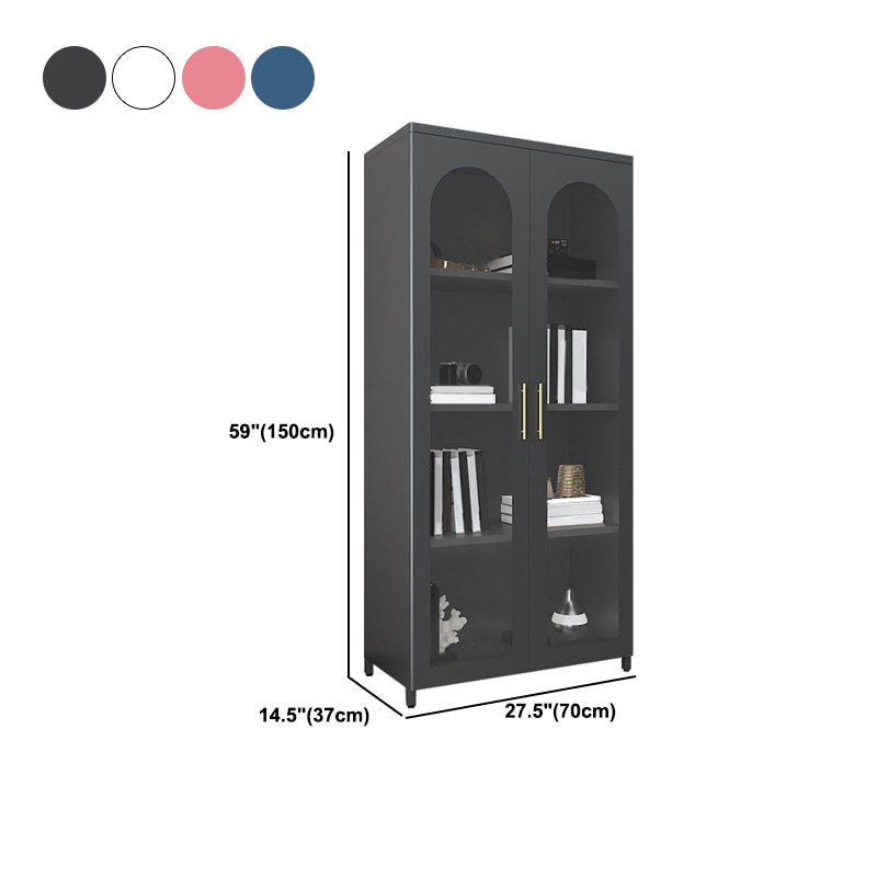 Mobile moderno mobile in metallo porte in vetro armadio a buffet per camera da letto