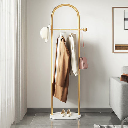 Gorgeous Metal Coat Rack Marble Bottom Coat Rack with Coat Hooks