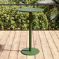 Round Metal Bar Table 41.3"H Industrial Style Outdoor Bar Stool Table with Pedestal