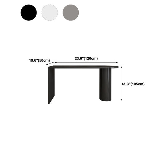 Tavolo da barra a barra industriale a forma libera tavolo in legno massiccio con doppio piedistallo