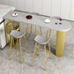 Solid Wood Bistro Table Pedestal Specialty Bar Dining Table with Shelves Clearhalo 'Bar Furniture' 'Bar Tables' 'bar_tables' 'furn' 'furn_bar_tables' 'Furniture' 'Kitchen & Dining Furniture' 6197285