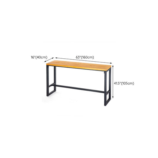 Industriële balk tafel rechthoek vaste houten bar hoogte pubtafel voor café