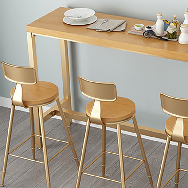 Rectangle Solid Wood Bar Table Modern Dining Table for Kitchen Living Room Clearhalo 'Bar Furniture' 'Bar Tables' 'bar_tables' 'furn' 'furn_bar_tables' 'Furniture' 'Kitchen & Dining Furniture' 6197336