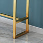 Glam Pub Table Faux Marble Bar Height Rectangle Bar Table for Indoor Clearhalo 'Bar Furniture' 'Bar Tables' 'bar_tables' 'furn' 'furn_bar_tables' 'Furniture' 'Kitchen & Dining Furniture' 6197385