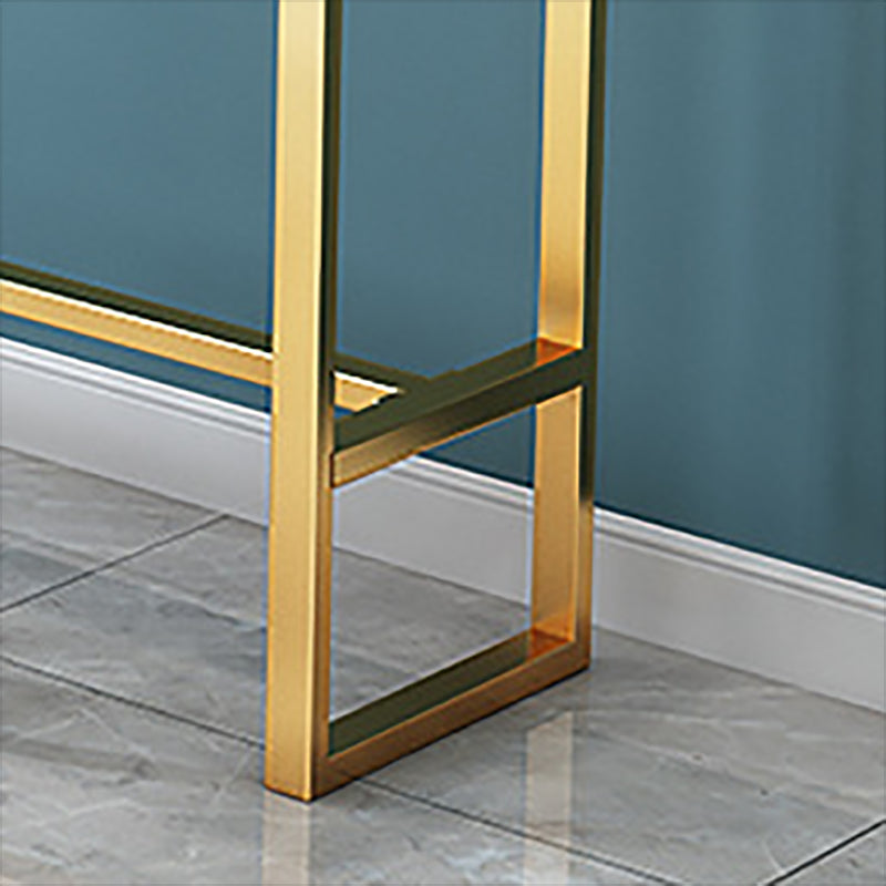 Glam Pub Table Faux Marble Bar Height Rectangle Bar Table for Indoor Clearhalo 'Bar Furniture' 'Bar Tables' 'bar_tables' 'furn' 'furn_bar_tables' 'Furniture' 'Kitchen & Dining Furniture' 6197385
