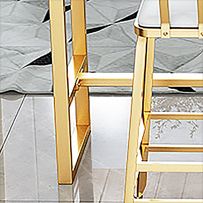 Glam Pub Table Faux Marble Bar Height Rectangle Bar Table for Indoor Clearhalo 'Bar Furniture' 'Bar Tables' 'bar_tables' 'furn' 'furn_bar_tables' 'Furniture' 'Kitchen & Dining Furniture' 6197386