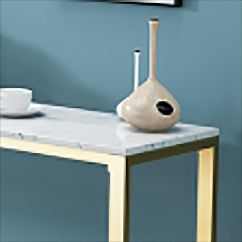 Glam Pub Table Faux Marble Bar Height Rectangle Bar Table for Indoor Clearhalo 'Bar Furniture' 'Bar Tables' 'bar_tables' 'furn' 'furn_bar_tables' 'Furniture' 'Kitchen & Dining Furniture' 6197387