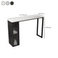 Contemporary Bar Table Rectangle Pub Table for Indoor and Breakroom