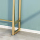 Glam Pub Table Trestle Base Rectangle Bar Table for Indoor and Breakroom Clearhalo 'Bar Furniture' 'Bar Tables' 'bar_tables' 'furn' 'furn_bar_tables' 'Furniture' 'Kitchen & Dining Furniture' 6197508