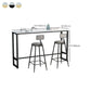 Glam Pub Table Trestle Base Rectangle Bar Table for Indoor and Breakroom Clearhalo 'Bar Furniture' 'Bar Tables' 'bar_tables' 'furn' 'furn_bar_tables' 'Furniture' 'Kitchen & Dining Furniture' 6197515