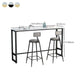 Glam Pub Table Trestle Base Rectangle Bar Table for Indoor and Breakroom Clearhalo 'Bar Furniture' 'Bar Tables' 'bar_tables' 'furn' 'furn_bar_tables' 'Furniture' 'Kitchen & Dining Furniture' 6197521