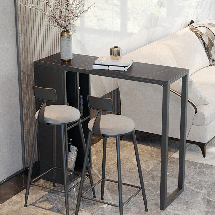 Contemporary Bar Table Bar Height Rectangle Pub Table for Home