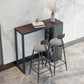 Contemporary Bar Table Bar Height Rectangle Pub Table for Home