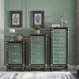 Traditional Rubber Wood Storage Chest Home Chest with 3 Drawers