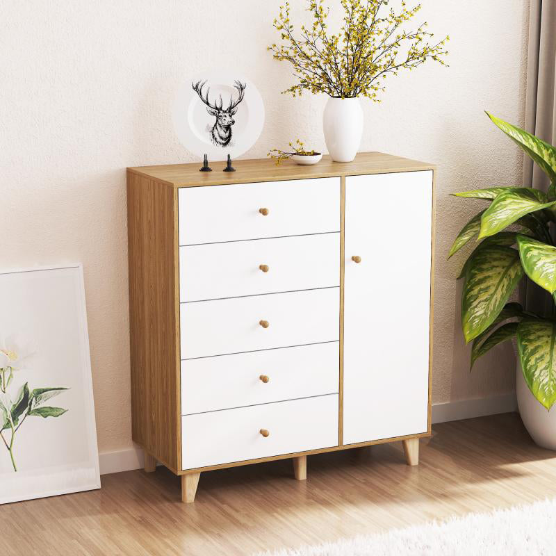 Contemporary Engineered Wood Bedroom Storage Chest Vertical Chest with Drawers https: res.litfad.com site img item 2022 09 08 6197650 1200x1200.jpg Clearhalo 'Bedroom Furniture' 'Dressers & Chests' 'dressers_chests' 'furn' 'furn_dressers_chests' 'Furniture' 6197650