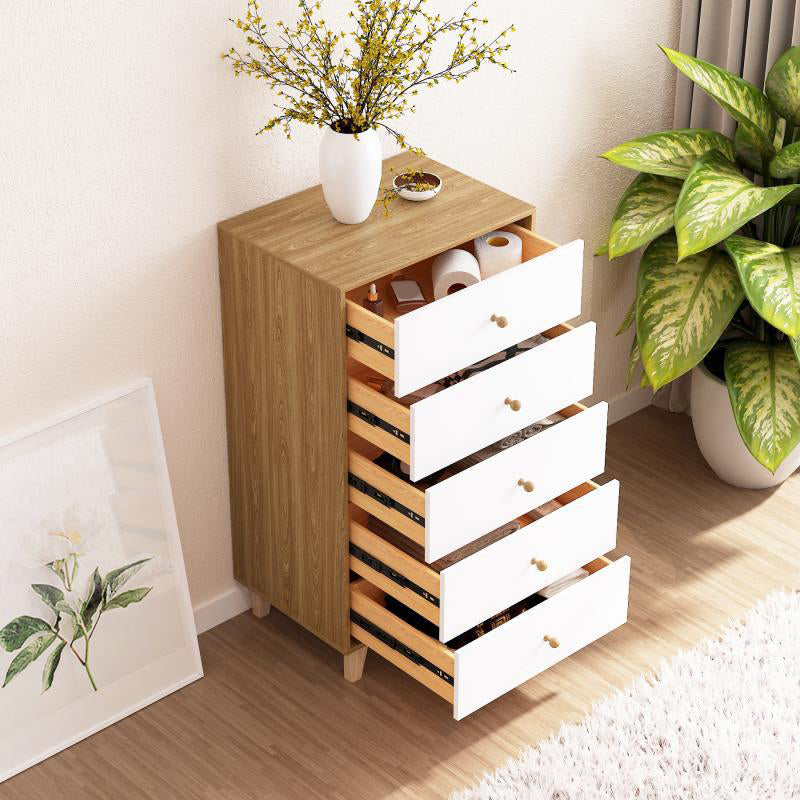 Contemporary Engineered Wood Bedroom Storage Chest Vertical Chest with Drawers https: res.litfad.com site img item 2022 09 28 6197652 1200x1200.jpg Clearhalo 'Bedroom Furniture' 'Dressers & Chests' 'dressers_chests' 'furn' 'furn_dressers_chests' 'Furniture' 6197652