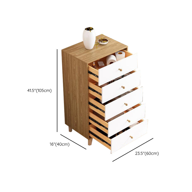 Contemporary Engineered Wood Bedroom Storage Chest Vertical Chest with Drawers Clearhalo 'Bedroom Furniture' 'Dressers & Chests' 'dressers_chests' 'furn' 'furn_dressers_chests' 'Furniture' 6197660