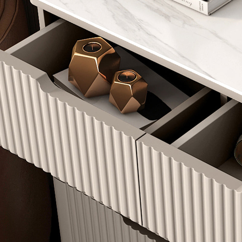 Cassettiera verticale per camera da letto glamour in legno ingegnerizzato con cassetti