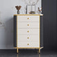 Bedroom Glam Storage Chest Stone 15" Wide Chest with Drawers Dark Gray-White 5 Clearhalo 'Bedroom Furniture' 'Dressers & Chests' 'dressers_chests' 'furn' 'furn_dressers_chests' 'Furniture' 6197761
