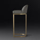 Glam Faux Leather Bar Stool Footrest Counter-height Stool for Dining Room Clearhalo 'Bar Furniture' 'Bar Stools' 'bar_stools' 'furn' 'furn_bar_stools' 'Furniture' 'Kitchen & Dining Furniture' 6198225