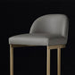 Glam Faux Leather Bar Stool Footrest Counter-height Stool for Dining Room Clearhalo 'Bar Furniture' 'Bar Stools' 'bar_stools' 'furn' 'furn_bar_stools' 'Furniture' 'Kitchen & Dining Furniture' 6198233