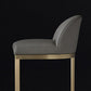 Glam Faux Leather Bar Stool Footrest Counter-height Stool for Dining Room Clearhalo 'Bar Furniture' 'Bar Stools' 'bar_stools' 'furn' 'furn_bar_stools' 'Furniture' 'Kitchen & Dining Furniture' 6198236
