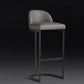 Glam Faux Leather Bar Stool Footrest Counter-height Stool for Dining Room Black 1 Piece Clearhalo 'Bar Furniture' 'Bar Stools' 'bar_stools' 'furn' 'furn_bar_stools' 'Furniture' 'Kitchen & Dining Furniture' 6198241