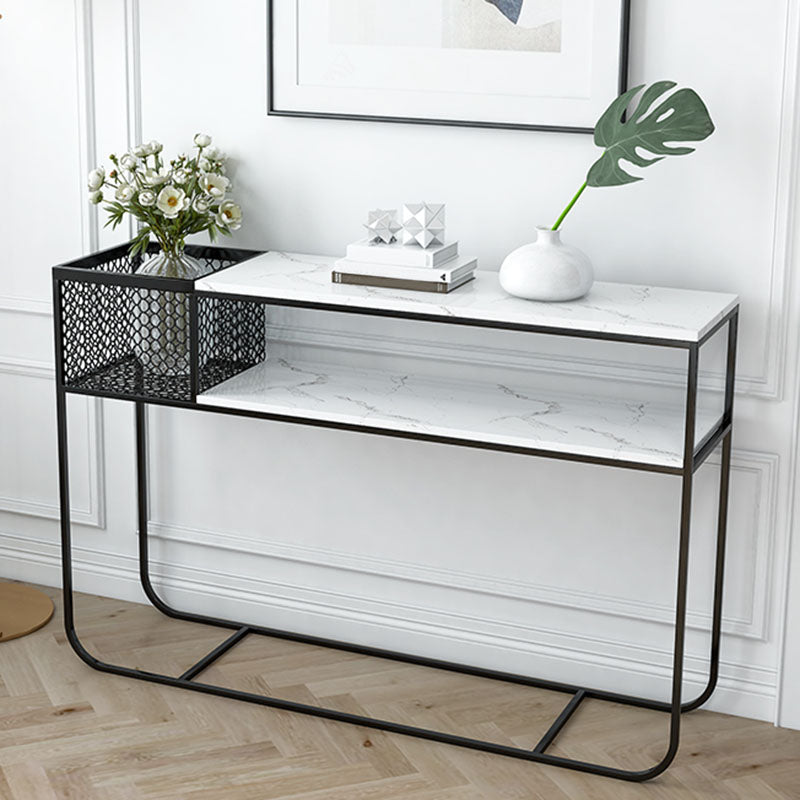 Tavolo di accento della console contemporanea tavolo da divano di divani per finitura antica in marmo