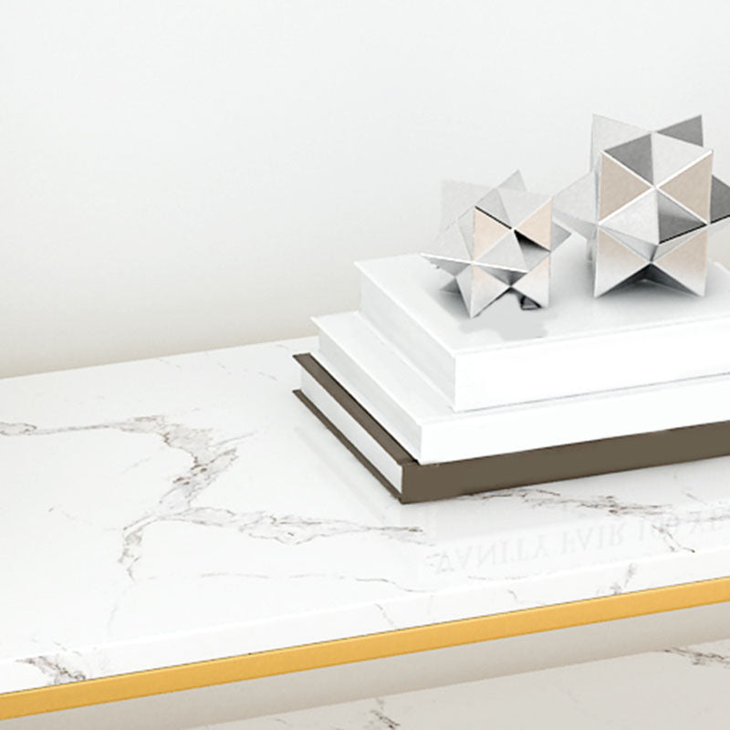 Tavolo di accento della console contemporanea tavolo da divano di divani per finitura antica in marmo