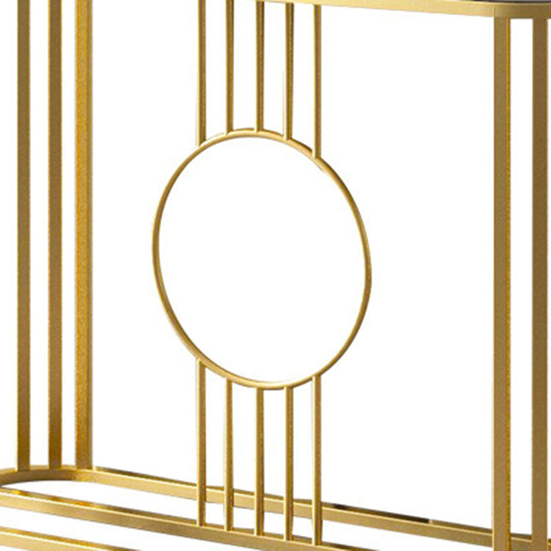 31.5" Tall Glam Console Table 1-shelf Marble Accent Table for Hall Clearhalo 'Console Tables' 'console_tables' 'Entry & Mudroom Furniture' 'furn' 'furn_console_tables' 'Furniture' 6198400